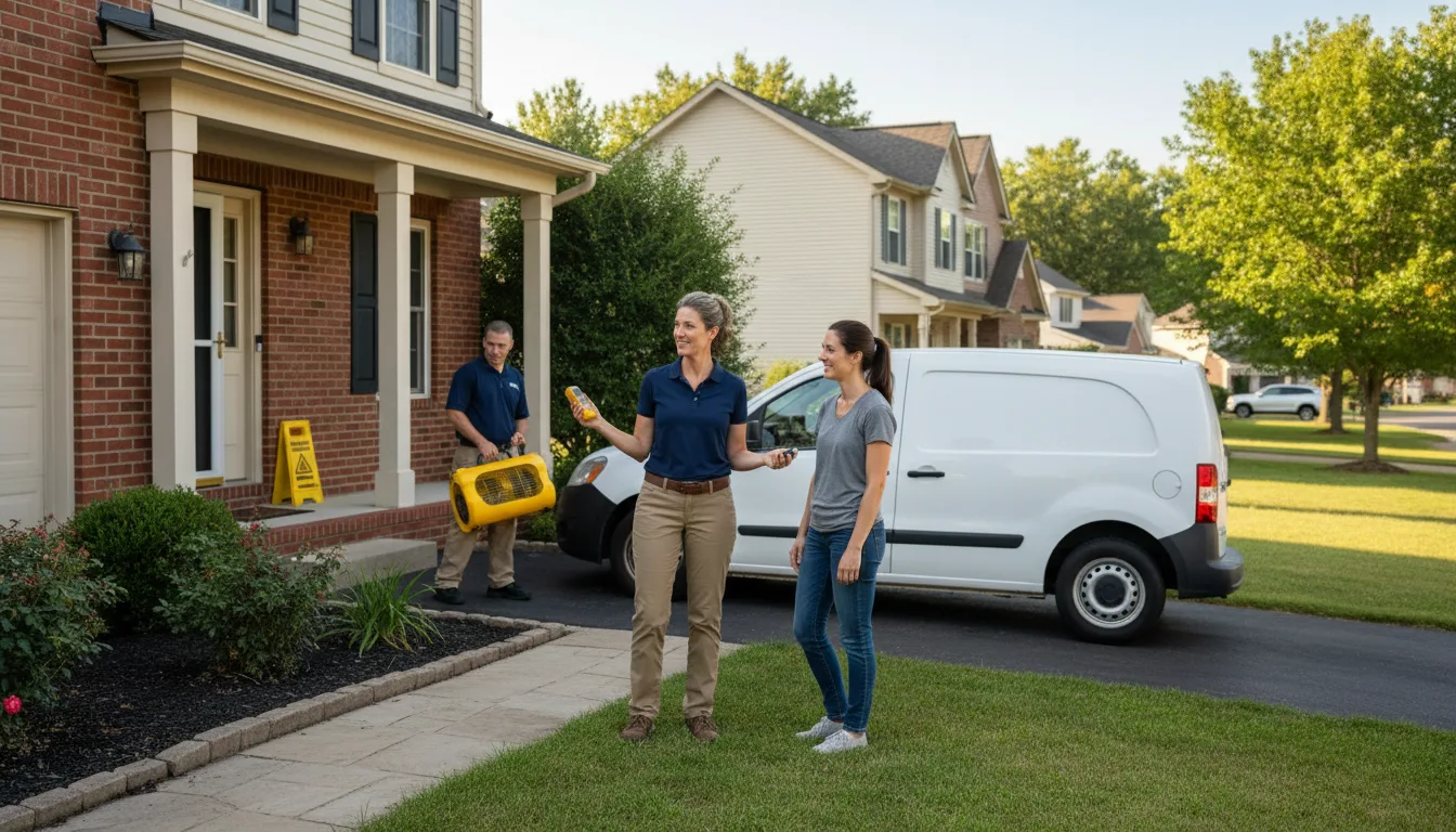 Water restoration image for Water Damage & Restoration Services in Lower Peach Tree, AL